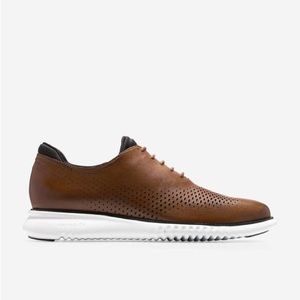 Men's 2.ZERØGRAND Lined Laser Wingtip Oxford